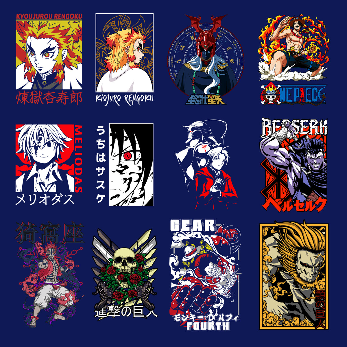 250+ Streetwear Premium Anime T-Shirt Designs V1